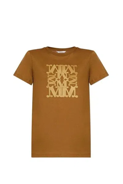 Max Mara Giovane Maxmarabesque T-shirt In Brown