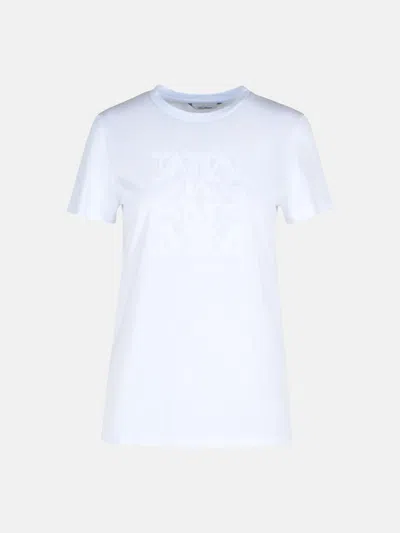 Max Mara 'giovane' White Cotton T-shirt
