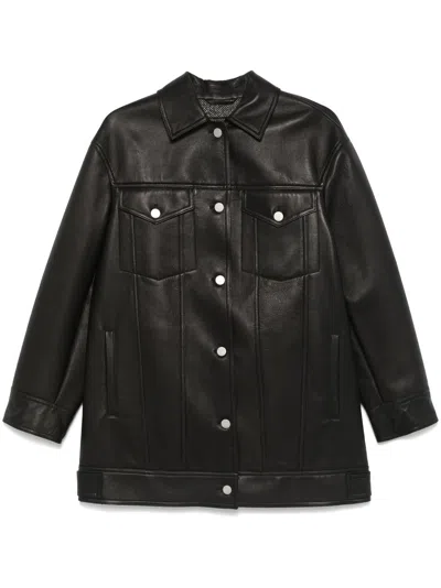 MAX MARA GIRINO LEATHER COAT