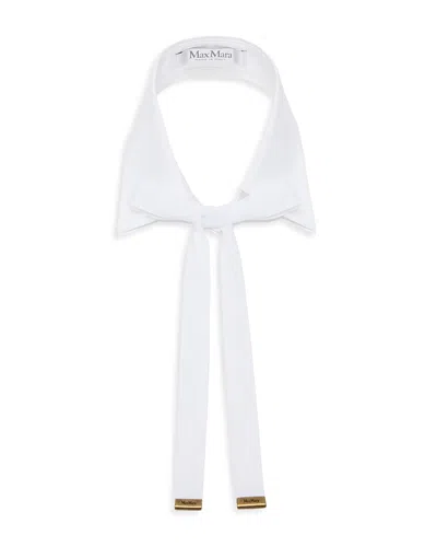 Max Mara Giro Optical White Neck Collar