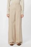 Max Mara Girone Wool, Mohair & Silk Wide Leg Pants In Green