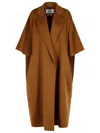Max Mara Gitano Brown Camel Wool Coat In Brown