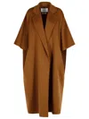 Max Mara Gitano Brown Camel Wool Coat In Brown