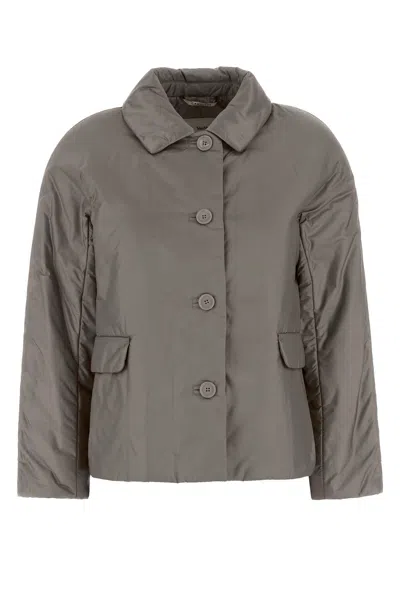 Max Mara Giubbino Imbottito Greens In Poliestere Grigio Donna In Gray