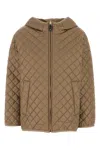 Max Mara Giubbino Reversibile Leo In Poliestere Cammello Donna In Brown