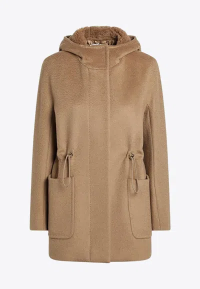 MAX MARA GIUDA WOOL HOODED PARKA