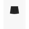 Max Mara Double Cloth Shorts In Black