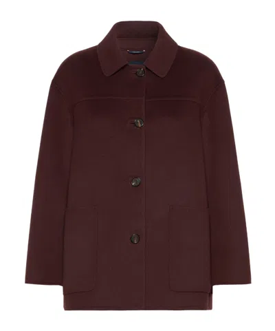 Max Mara Giugno Coat In Red