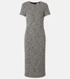 Max Mara Giugno Cotton And Wool-blend Midi Dress