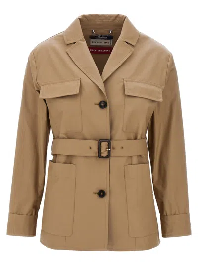 Max Mara Giulia Casual Jackets And Parka Beige In Brown