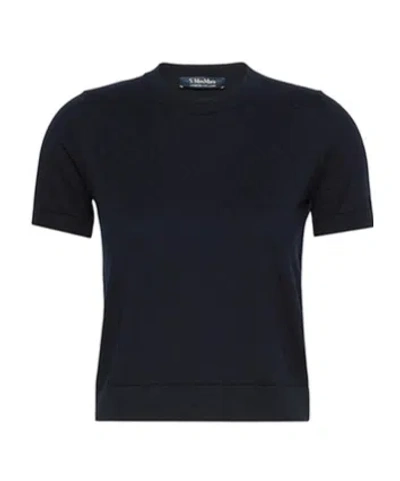 Max Mara 's  Giulietta Crewneck Knitted Jumper In Blue