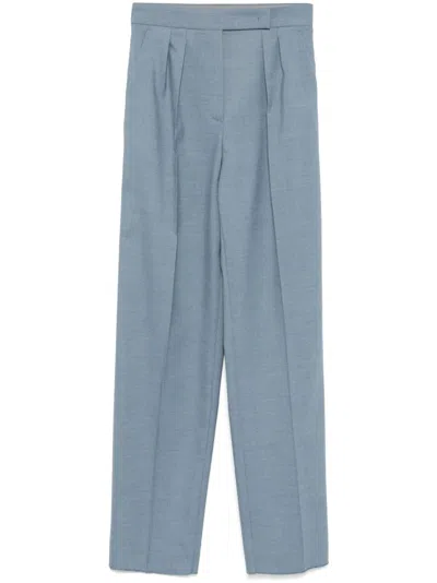 Max Mara Giusto Tailored Trousers In Blue