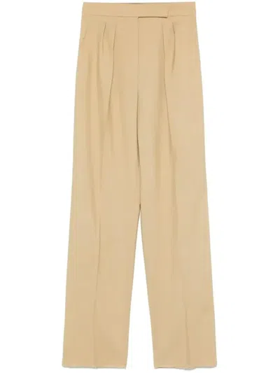 Max Mara Giusto Trousers In Neutrals