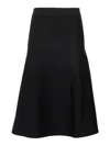 Max Mara Falda Semilarga - Negro In Black
