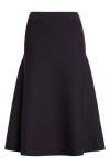 Max Mara Giusy Knit Flared Skirt In Black