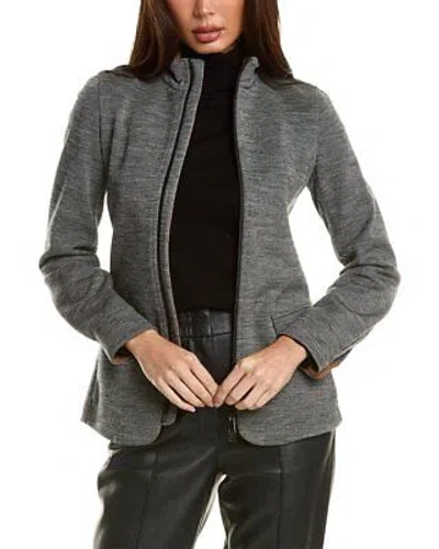 Pre-owned Max Mara Glasgow Wool Jacket Women's In Gray