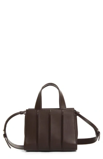 Max Mara Glide Leather Crossbody Bag In Brown