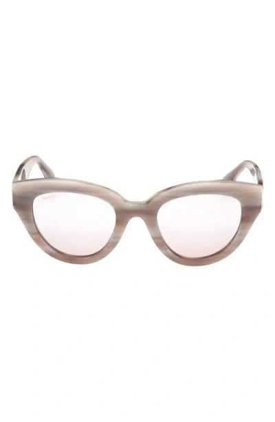 Max Mara Glimpse 50mm Polarized Cat Eye Sunglasses