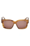 Max Mara Glimpse 54mm Round Sunglasses