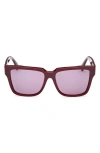 Max Mara Glimpse2 57mm Gradient Polarized Square Sunglasses