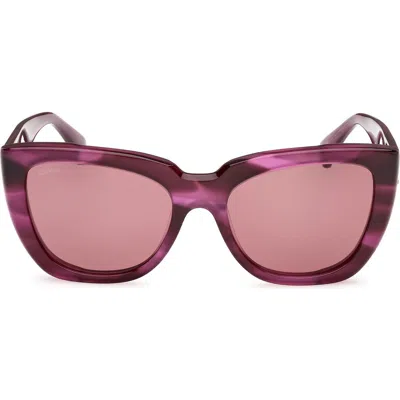Max Mara Glimpse4 54mm Polarized Cat Eye Sunglasses In Pink