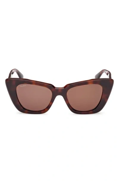 Max Mara Glimpse5 50mm Polarized Butterfly Sunglasses