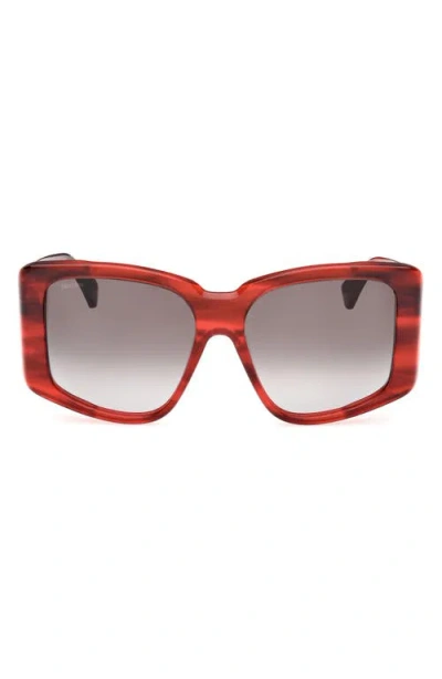 Max Mara Glimpse6 57mm Polarized Square Sunglasses