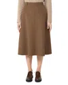 Max Mara Gloria Wool Skirt In Brown