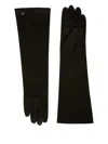 Max Mara Afideesuede Gloves In Suede Nappa In Black