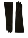 Max Mara Afideesuede Gloves In Suede Nappa In Black