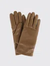 Max Mara Five Finger Gloves In Brown
