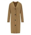Max Mara Godezia Camel Long Cardigan In Brown
