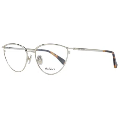 Max Mara Gold Women Optical Frames In Metallic