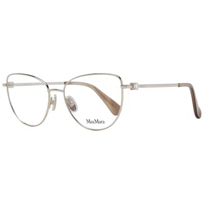 Max Mara Gold Women Optical Frames In Neutral