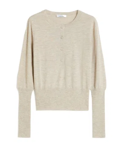 Max Mara Golosso Cashmere Sweater In Gray