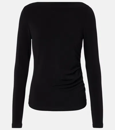 Max Mara Gomma Jersey T-shirt In Black