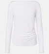 Max Mara Gomma Jersey T-shirt In White