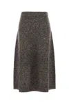 Max Mara Gonna Piega In Lana Multicolor  Donna