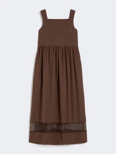 Max Mara Gown Smuggling Woman Chocolate In Blue