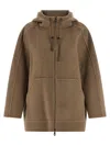 Max Mara Gradi Coat In Brown