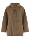 Max Mara Gradi Coat In Brown