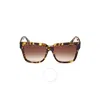 Max Mara Gradient Brown Square Ladies Sunglasses Mm0078 Glimpse2 53f 57 In Blonde Havana