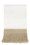 Max Mara Grammo Linen Stole In Ivory