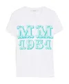 Max Mara T-shirt Mit Grafischem Print In White