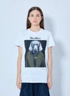 Max Mara Graphic Print Cotton T-shirt In Multi