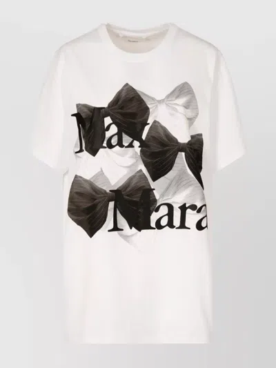 MAX MARA GRAPHIC PRINT CREW NECK SHORT SLEEVE T-SHIRT