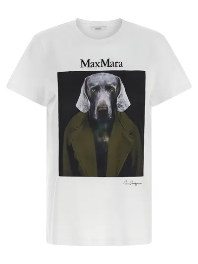 Max Mara Graphic Print T-shirt In White