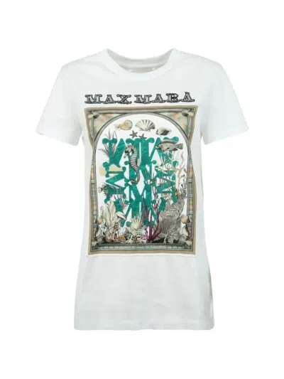 Max Mara Graphic-print T-shirt In Green