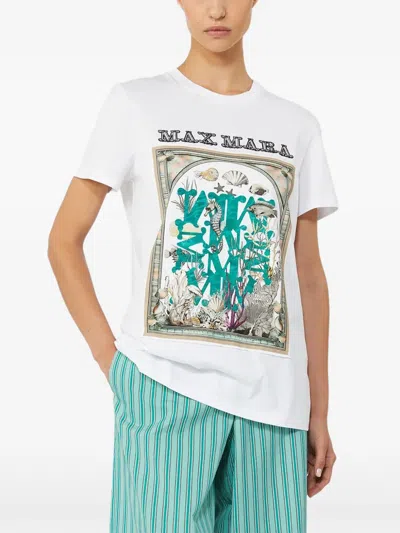 Max Mara Graphic-print T-shirt In White