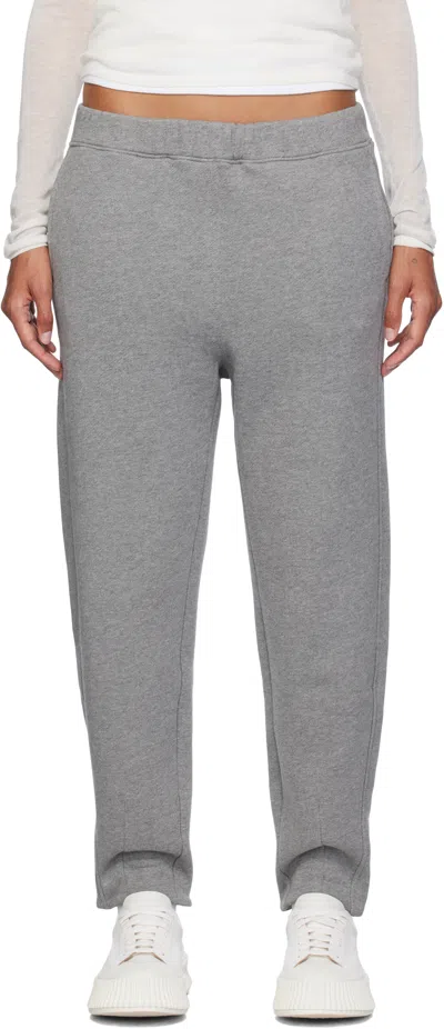 Max Mara Gray Baita Lounge Pants In 002 Light Grey